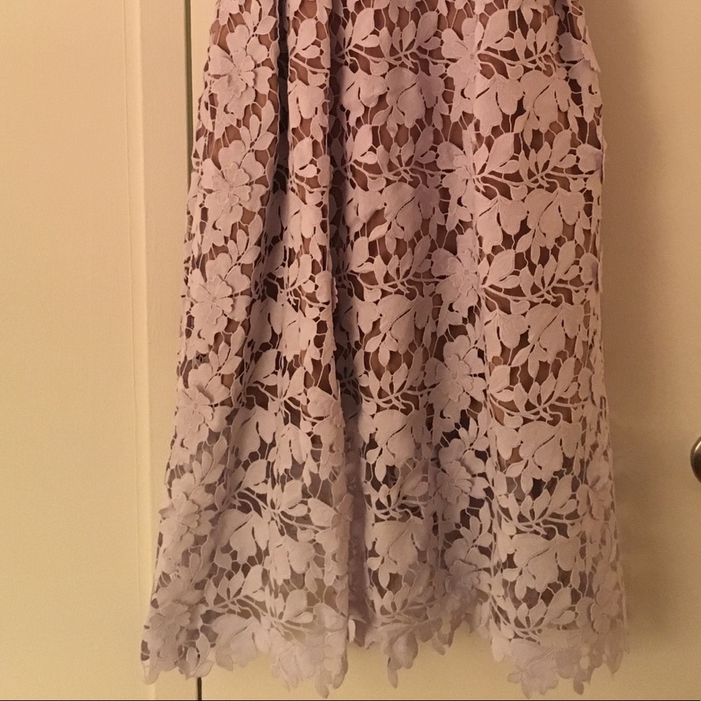 Self-Portrait Lilac Lace Midi Dress - Picture 5 of 5